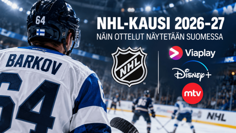 Missä NHL näkyy kaudella 2026–27? Viaplay, Disney+ ja MTV jakavat ottelut