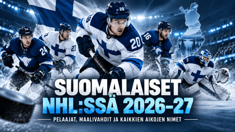 Suomalaiset NHL:ssä kaudella 2026–27 – pelaajat, maalivahdit ja kaikkien aikojen nimet