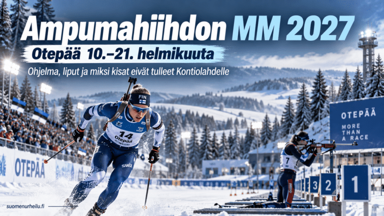 Ampumahiihdon MM 2027 Otepäässä 10.–21. helmikuuta – ohjelma, liput ja miksi kisat eivät tulleet Kontiolahdelle