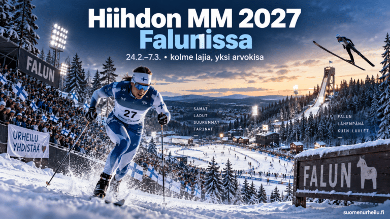 Hiihdon MM 2027 Falunissa 24.2.–7.3. – kolme lajia, yksi arvokisa ja lyhyt matka Suomesta