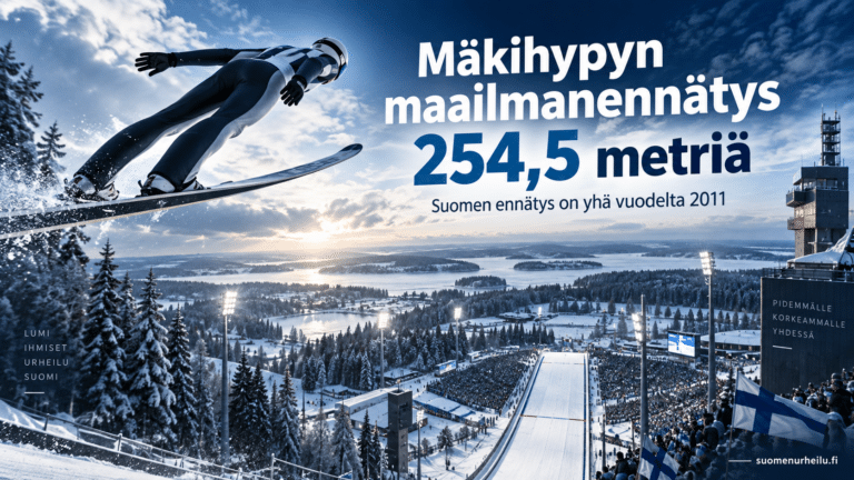 Mäkihypyn maailmanennätys on 254,5 metriä – ja Suomen ennätys on yhä vuodelta 2011