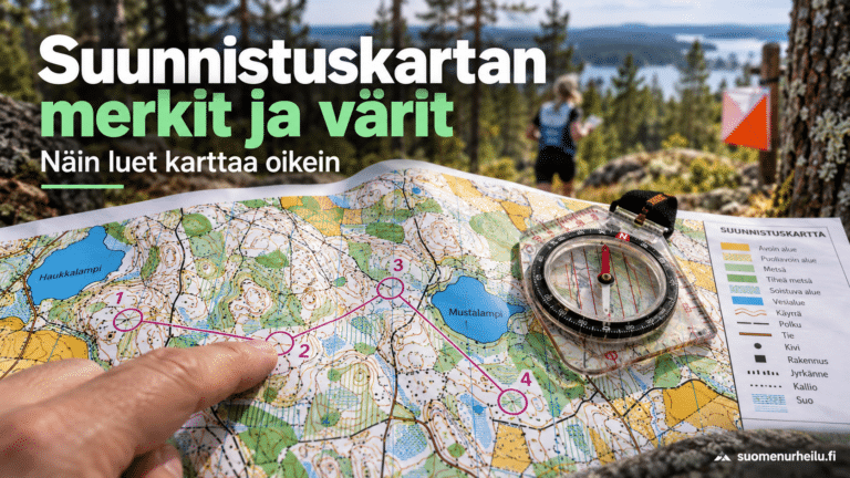 Suunnistuskartan merkit ja värit – näin luet karttaa oikein