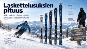 Laskettelusuksien pituus