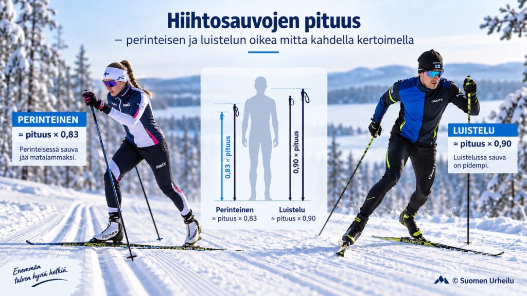 Hiihtosauvojen pituus