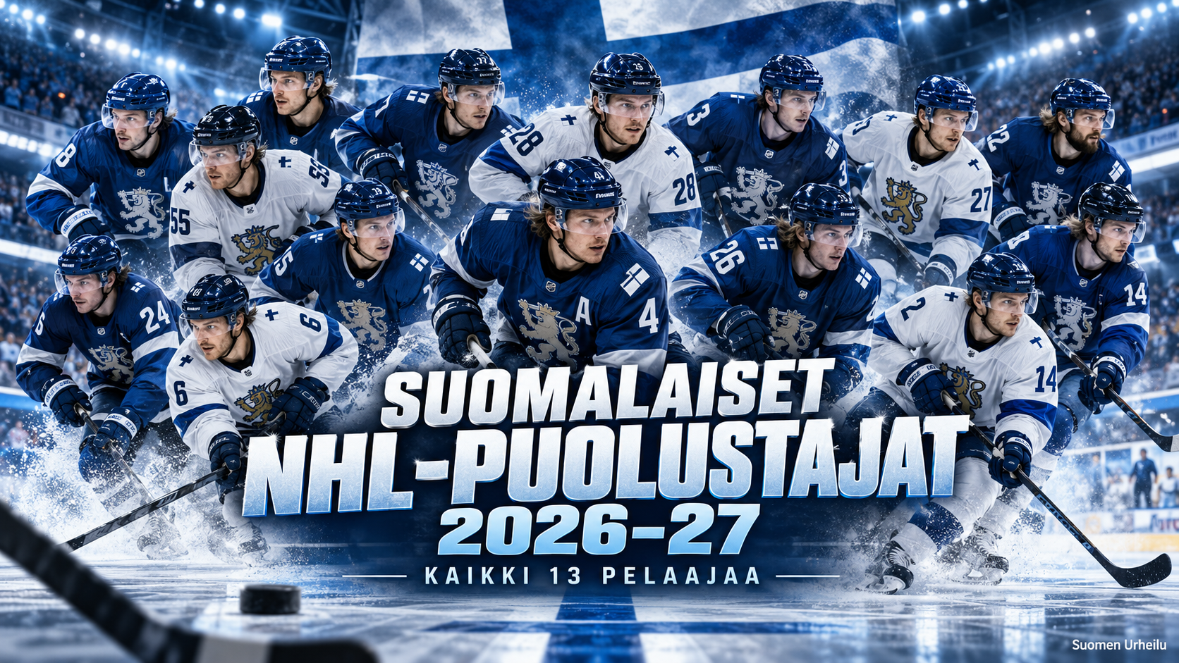 Suomalaiset NHL-puolustajat 2026-27 — kaikki 13 pelaajaa