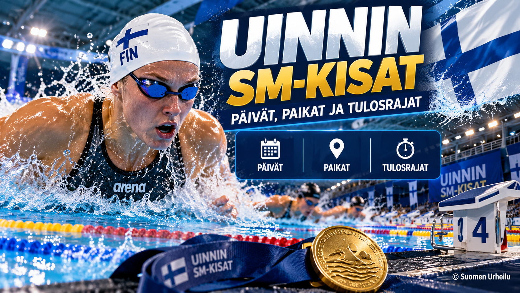 Uinnin SM-kisat: päivät, paikat ja tulosrajat
