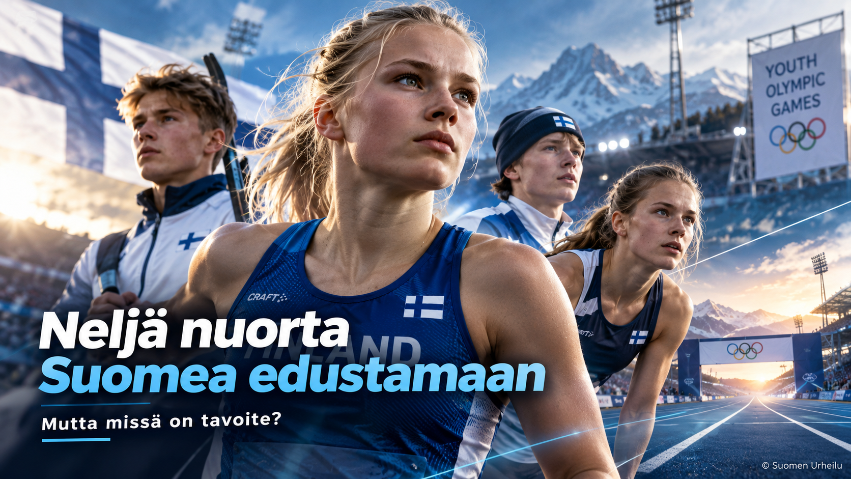 Nuorten olympialaisiin lähtee neljä suomalaista – puuttuva asia on tavoite
