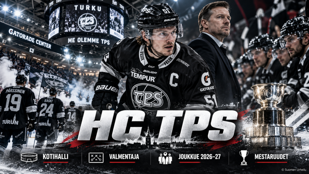 HC TPS – kotihalli, valmentaja, joukkue 2026-27 ja mestaruudet