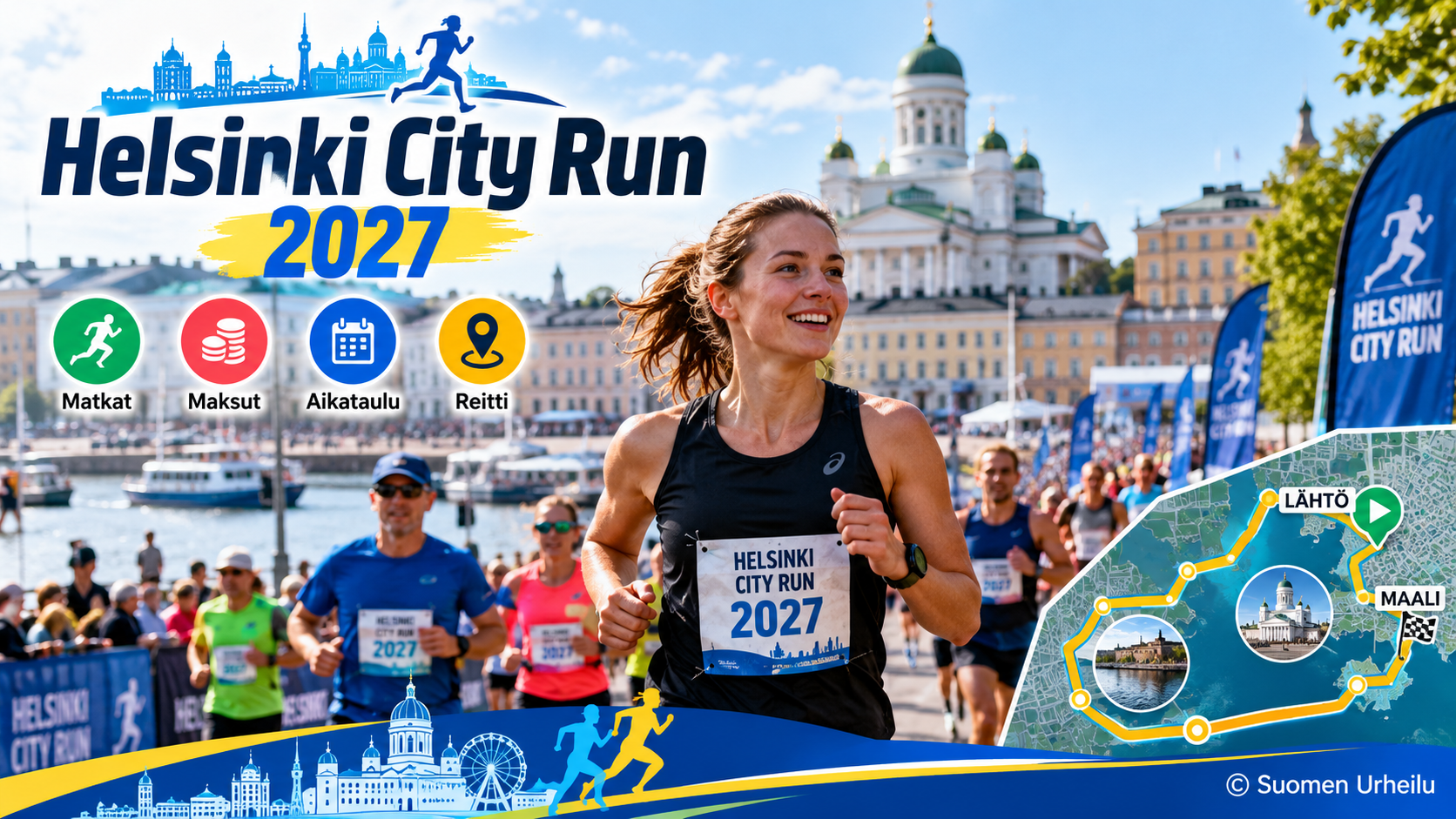 Helsinki City Run 2027: matkat, maksut, aikataulu ja reitti
