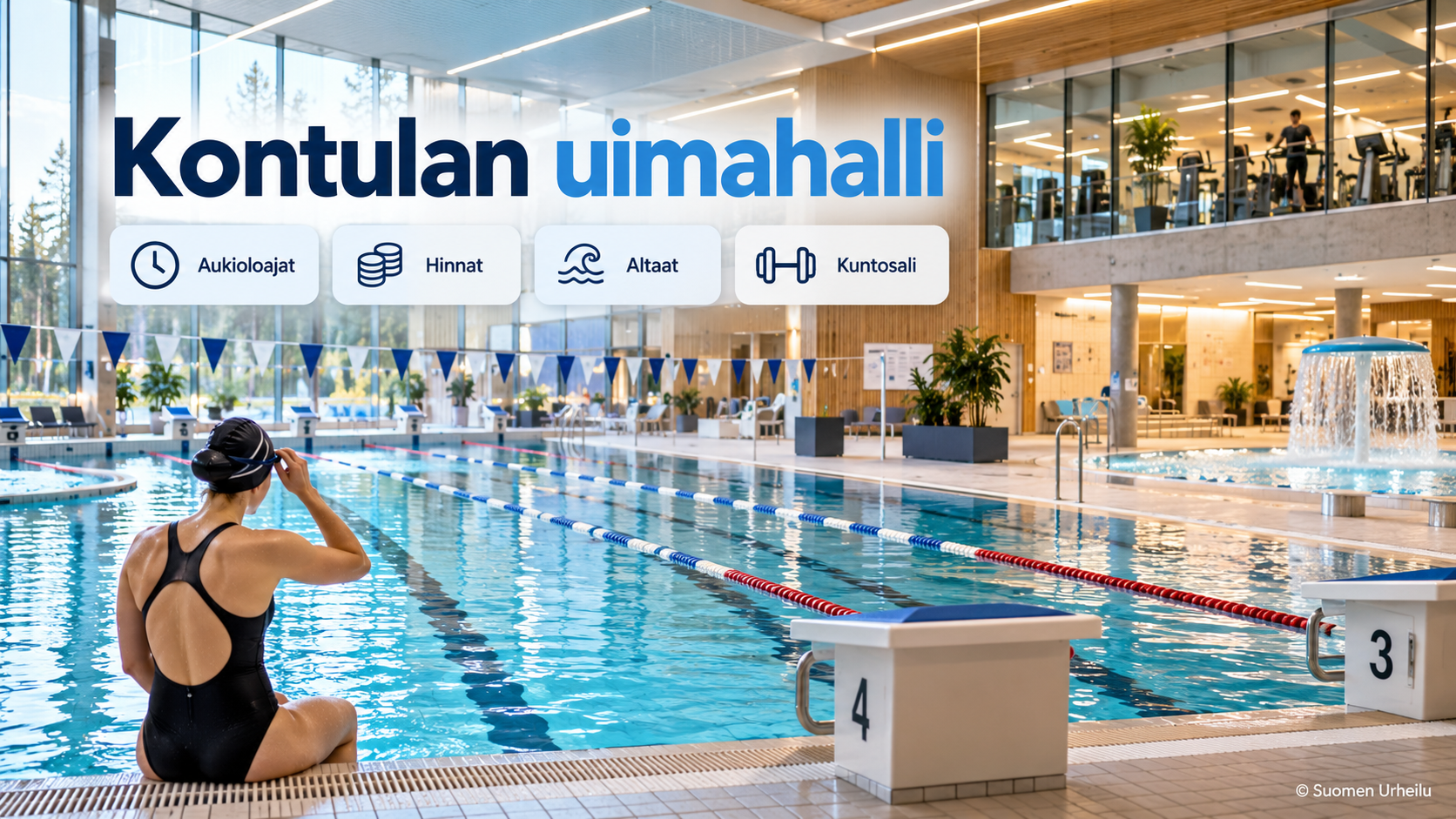 Kontulan uimahalli – aukioloajat, hinnat, altaat ja kuntosali