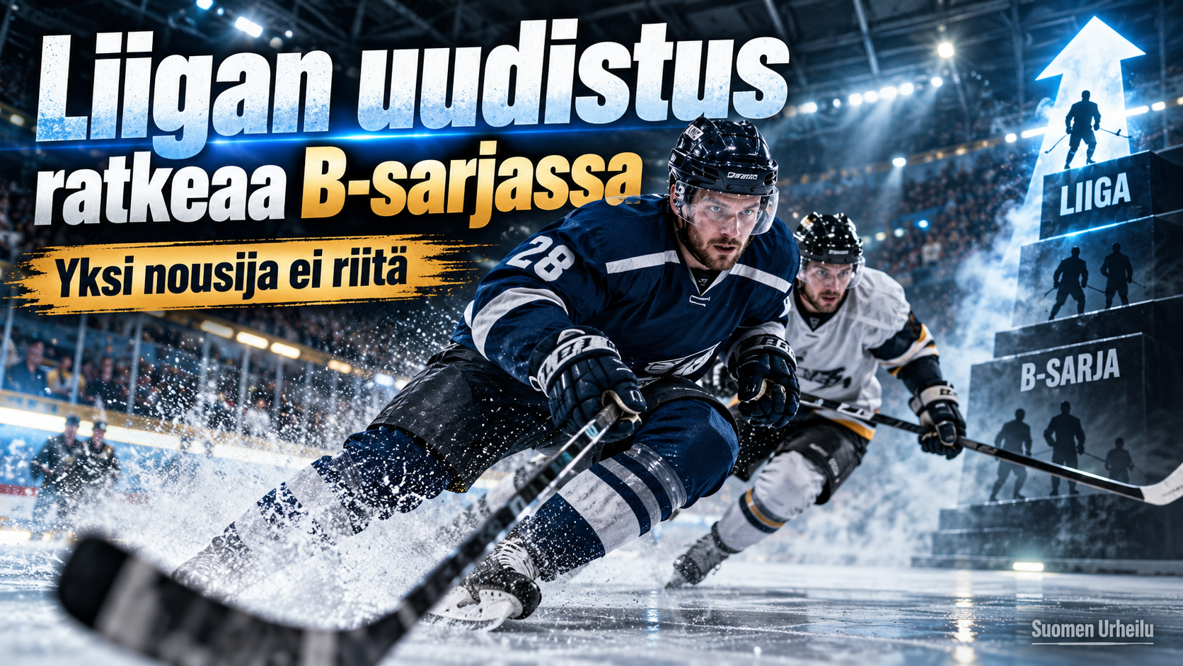 Liigan uudistus ratkeaa B-sarjassa – yksi nousija ei riitä