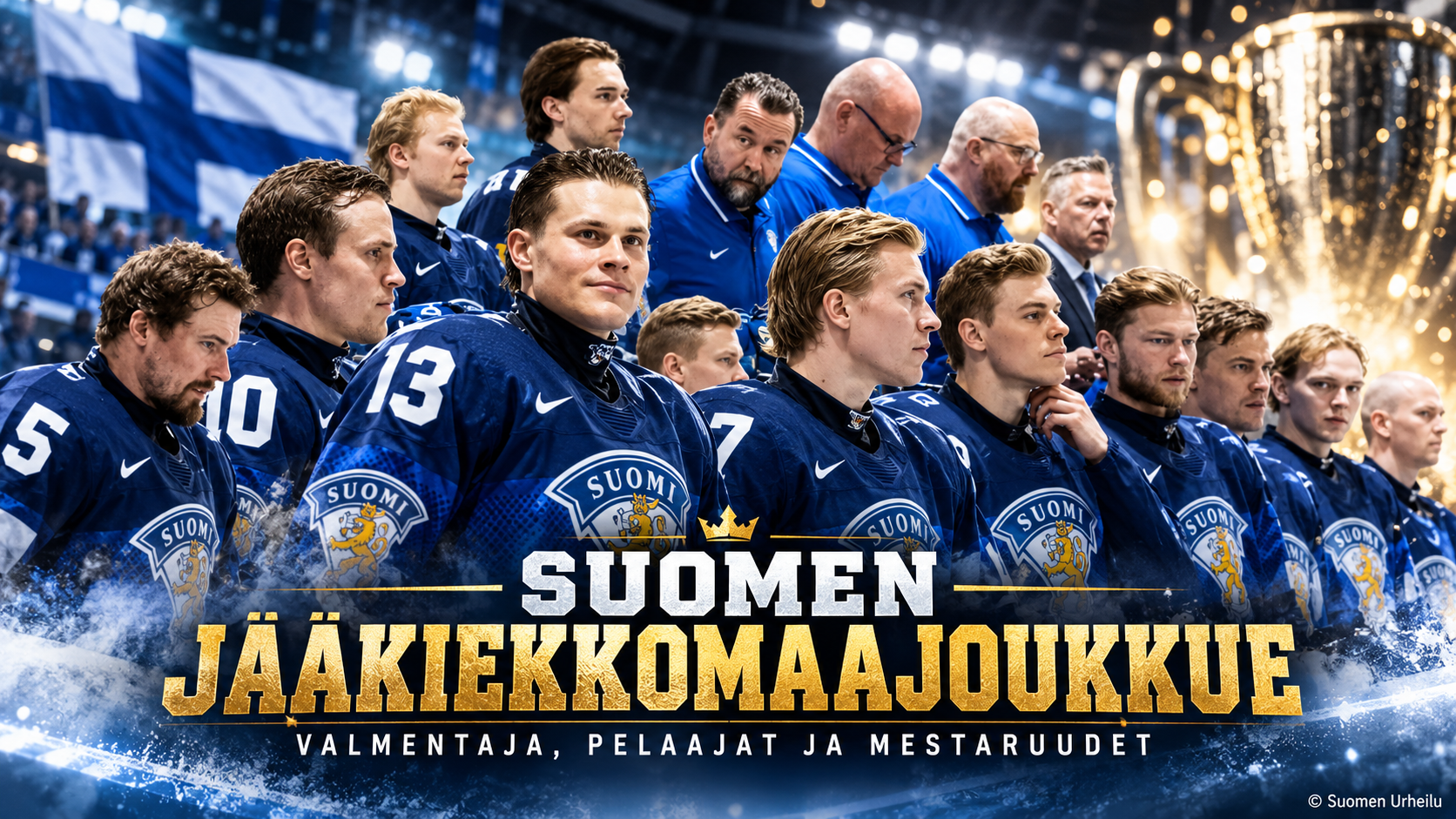 Suomen jääkiekkomaajoukkue – Leijonien valmentaja, pelaajat ja mestaruudet