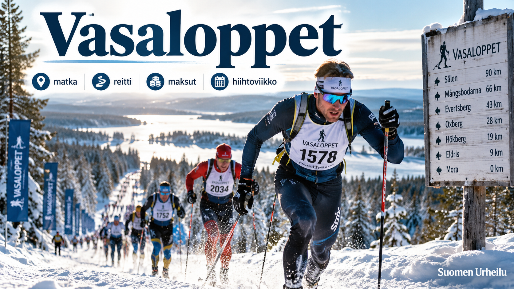 Vasaloppet – matka, reitti, maksut ja koko hiihtoviikko